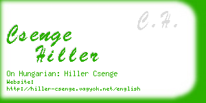 csenge hiller business card